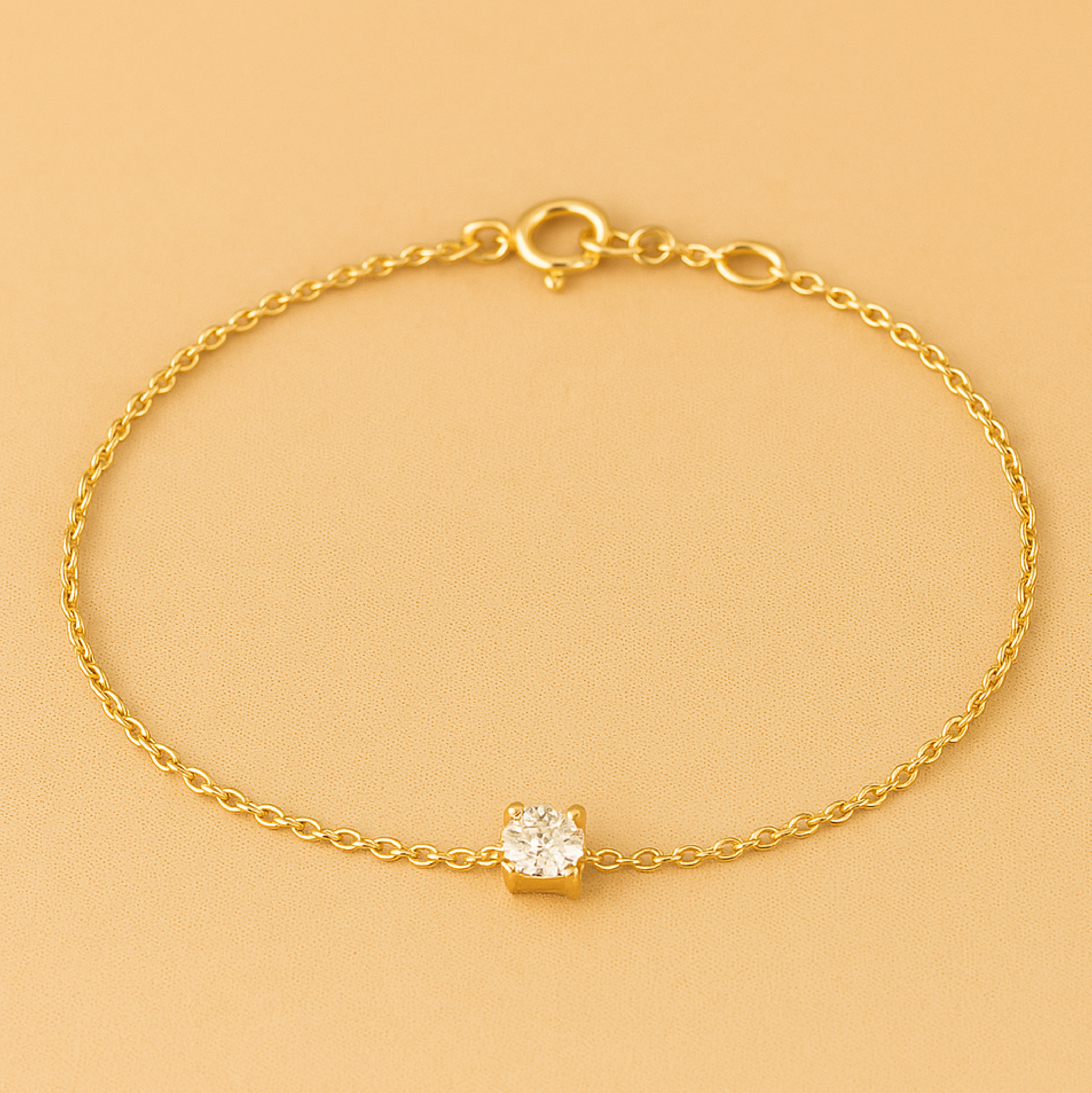 Cléa Moissanite Bracelet in Gold